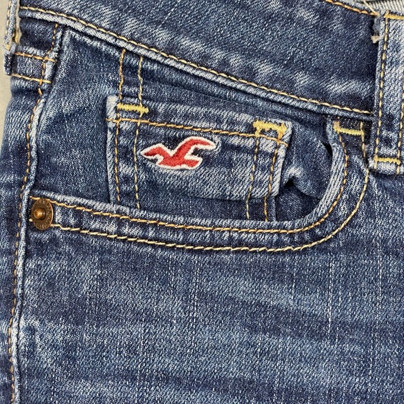 Hollister California Womens Jeans Size 24W 33L Bootcut Blue Denim - Picture 5 of 11